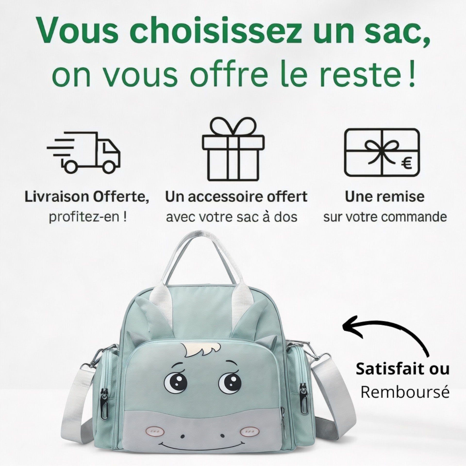 Sac à dos à langer léger facile à transporter LégerChic – Havresacs