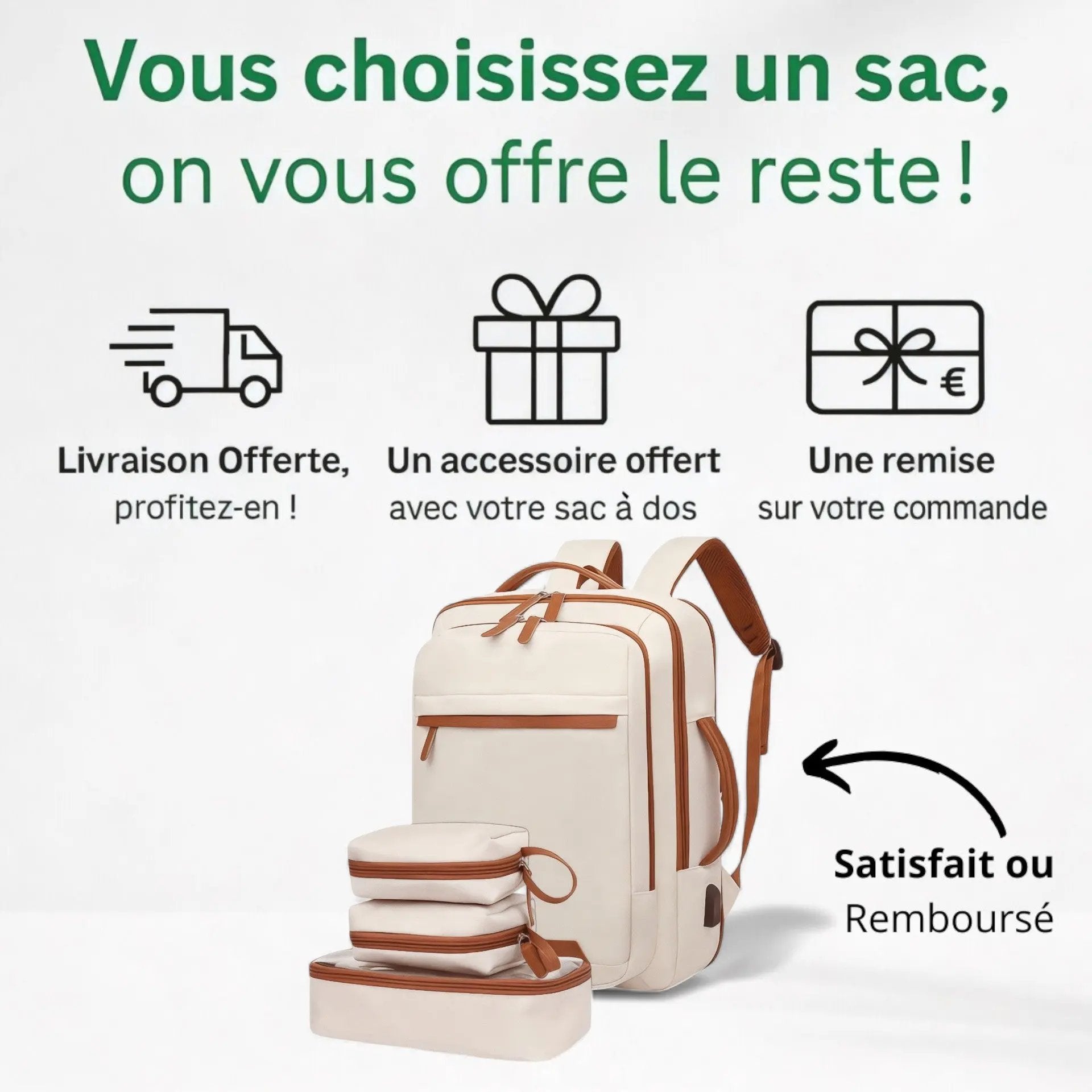 Sac à dos femme urbain tendance, extensible de 15 litres - Havresacs - HavreS