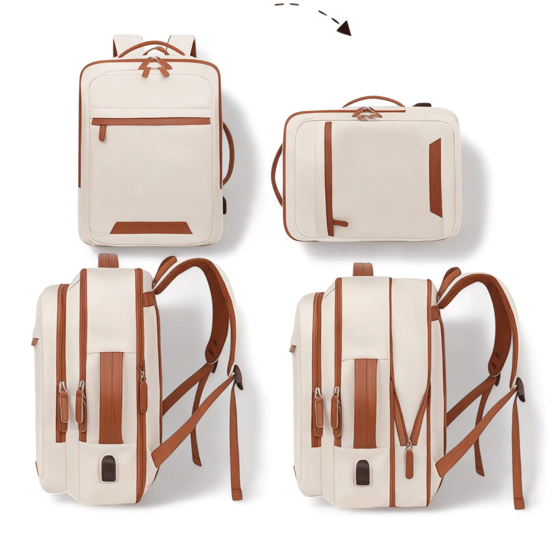 Sac à dos femme urbain tendance, extensible de 15 litres - Havresacs - HavreS