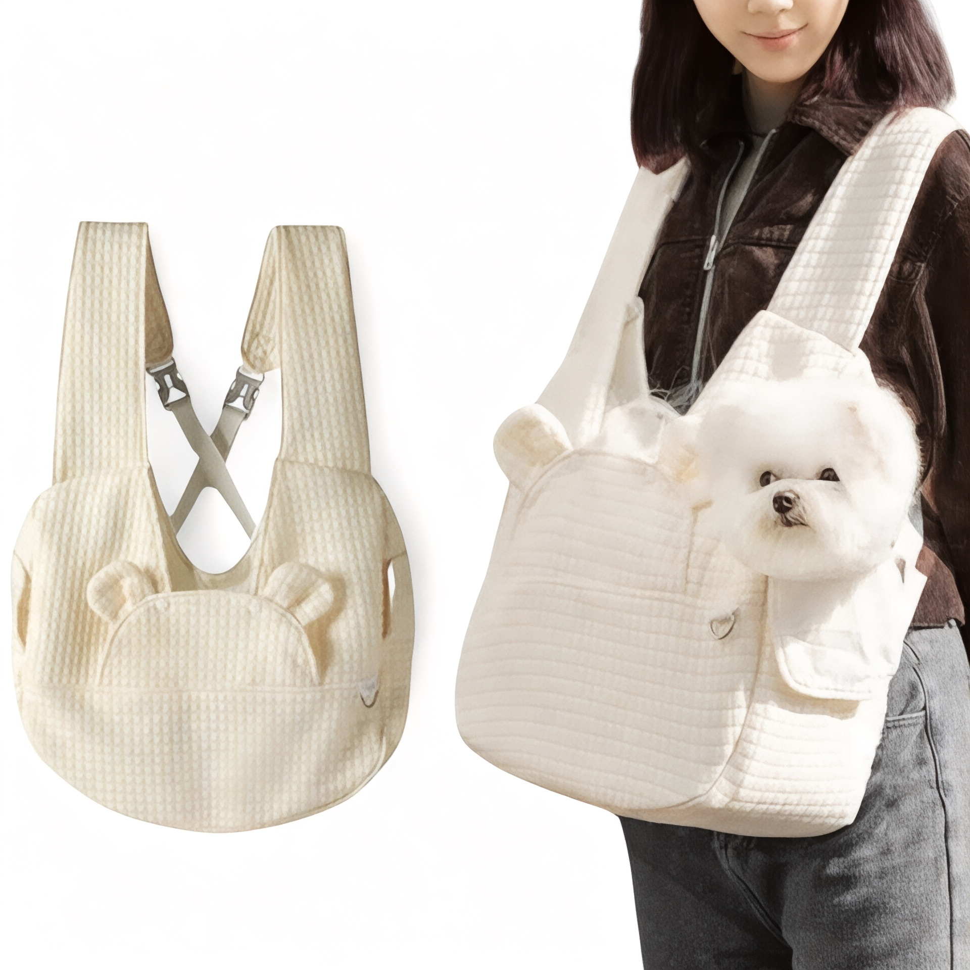 Sac bandoulière pour chien chat 6 kg UltraConfort – Havresacs