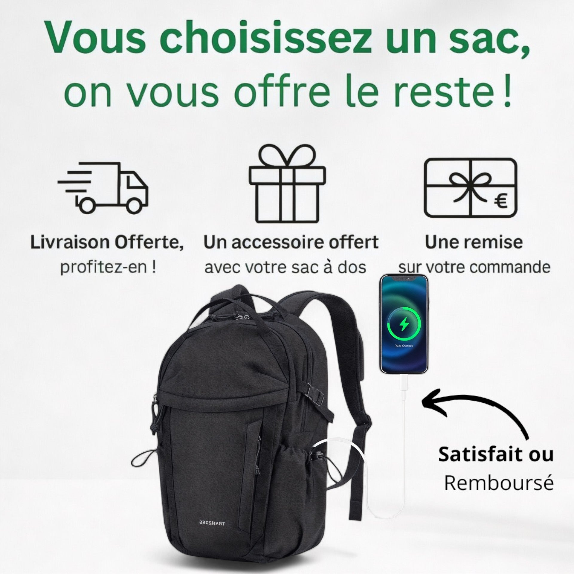 Sac à dos voyage et tendance PC 15,6" – Urban Chic – Havresacs
