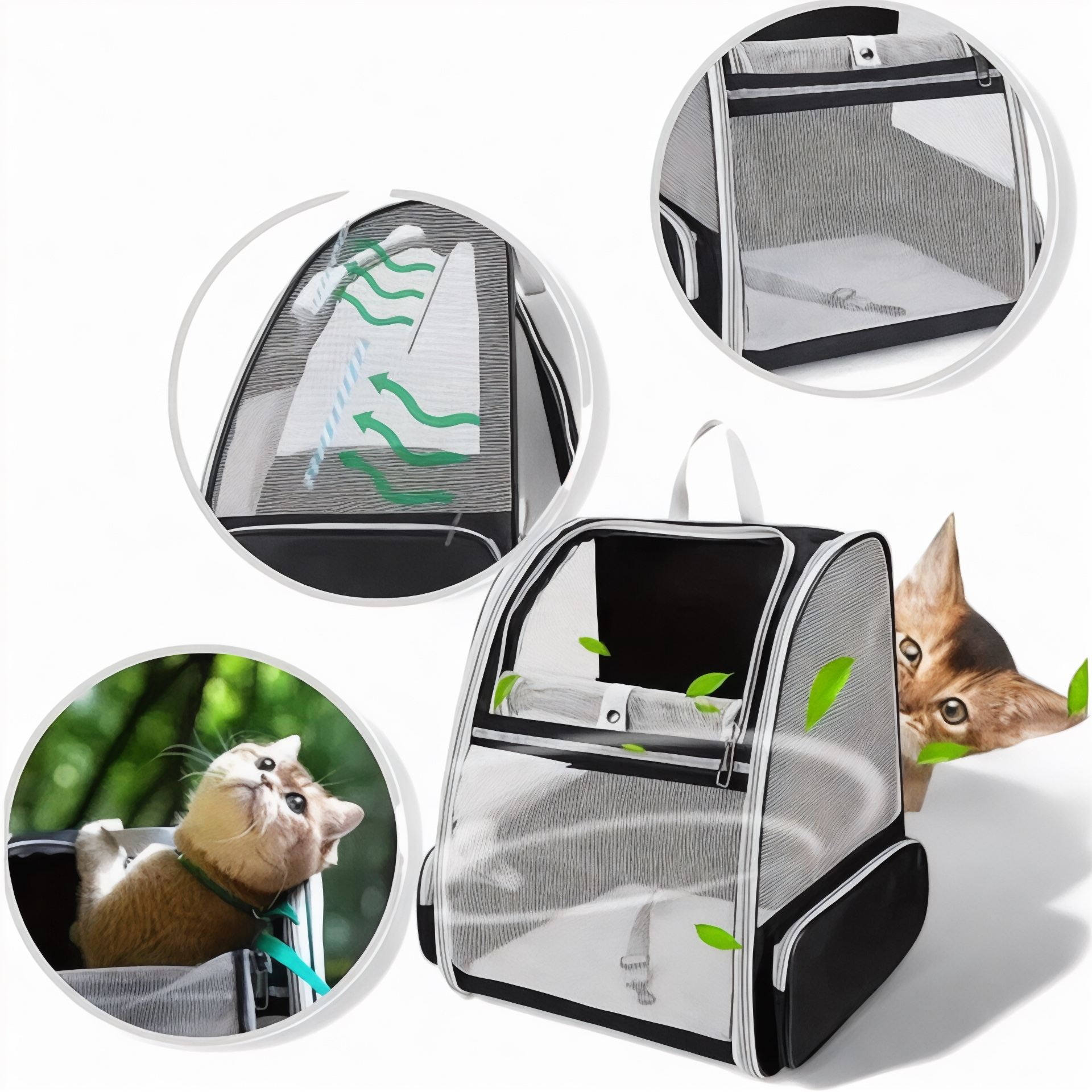 Sac à dos pliable et respirant pour chat ConfortChat – Havresacs