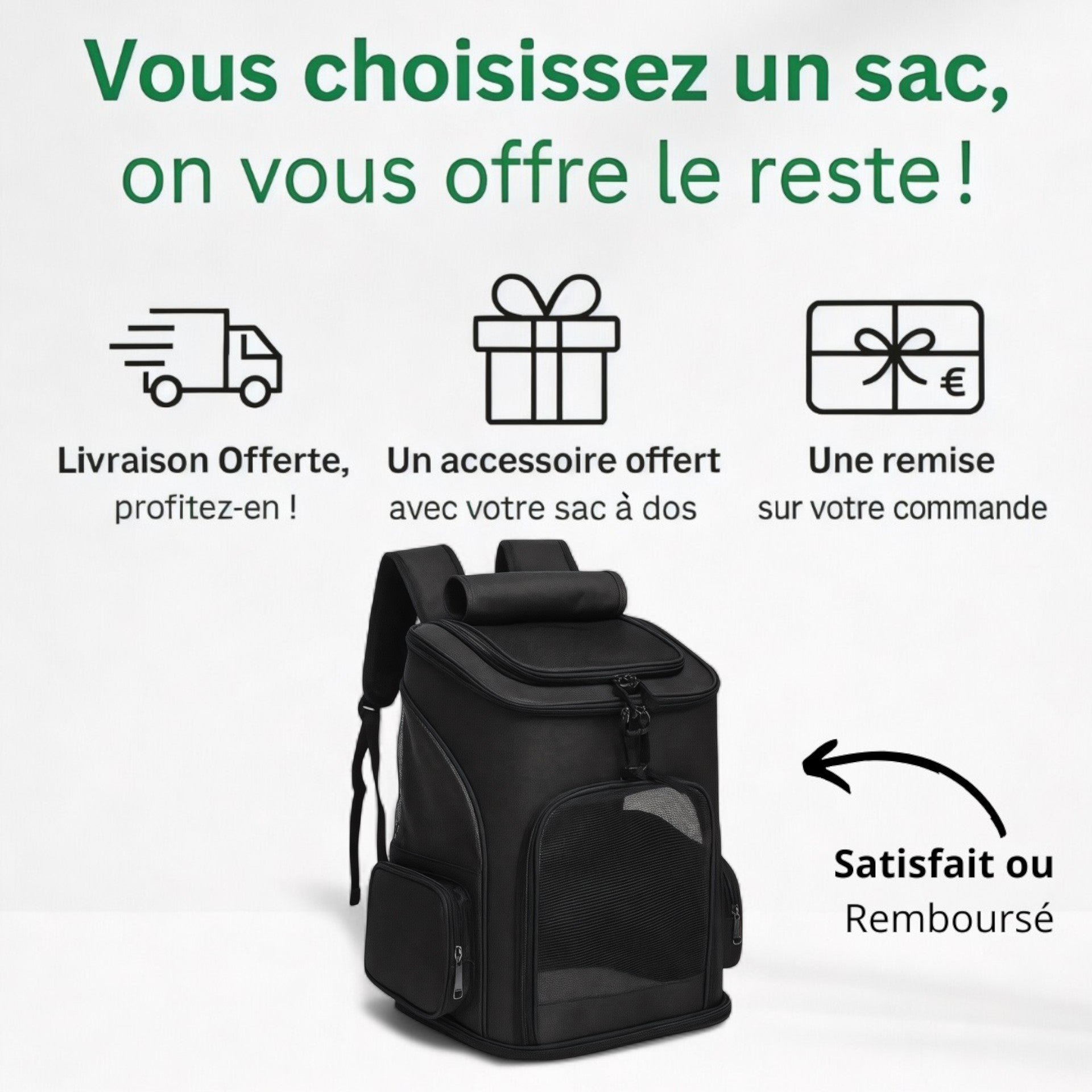 Sac à dos extensible pour animaux EspaceConfort – Havresacs