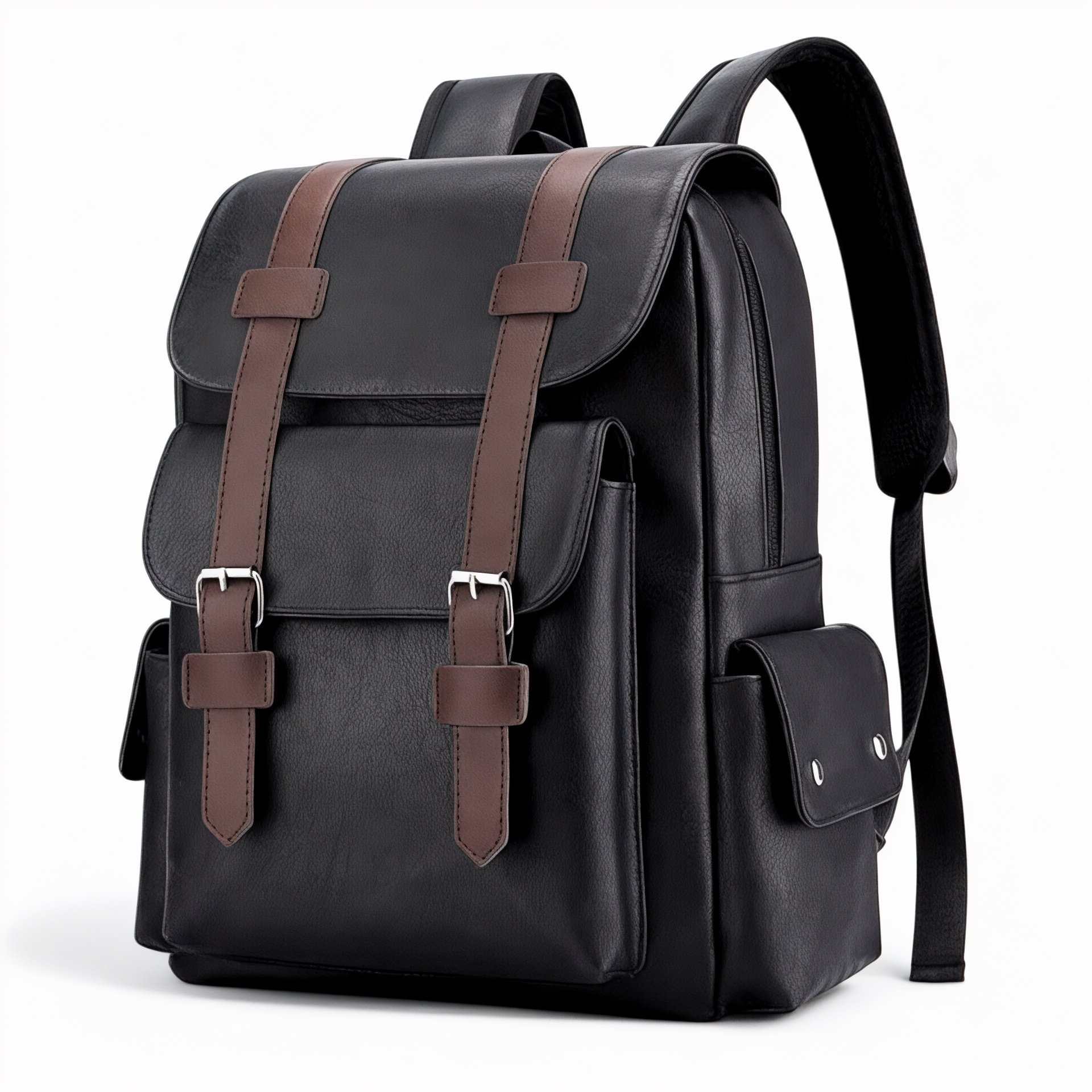 Sac à dos homme tendance en simili cuir 20L – CasualPro – Havresacs