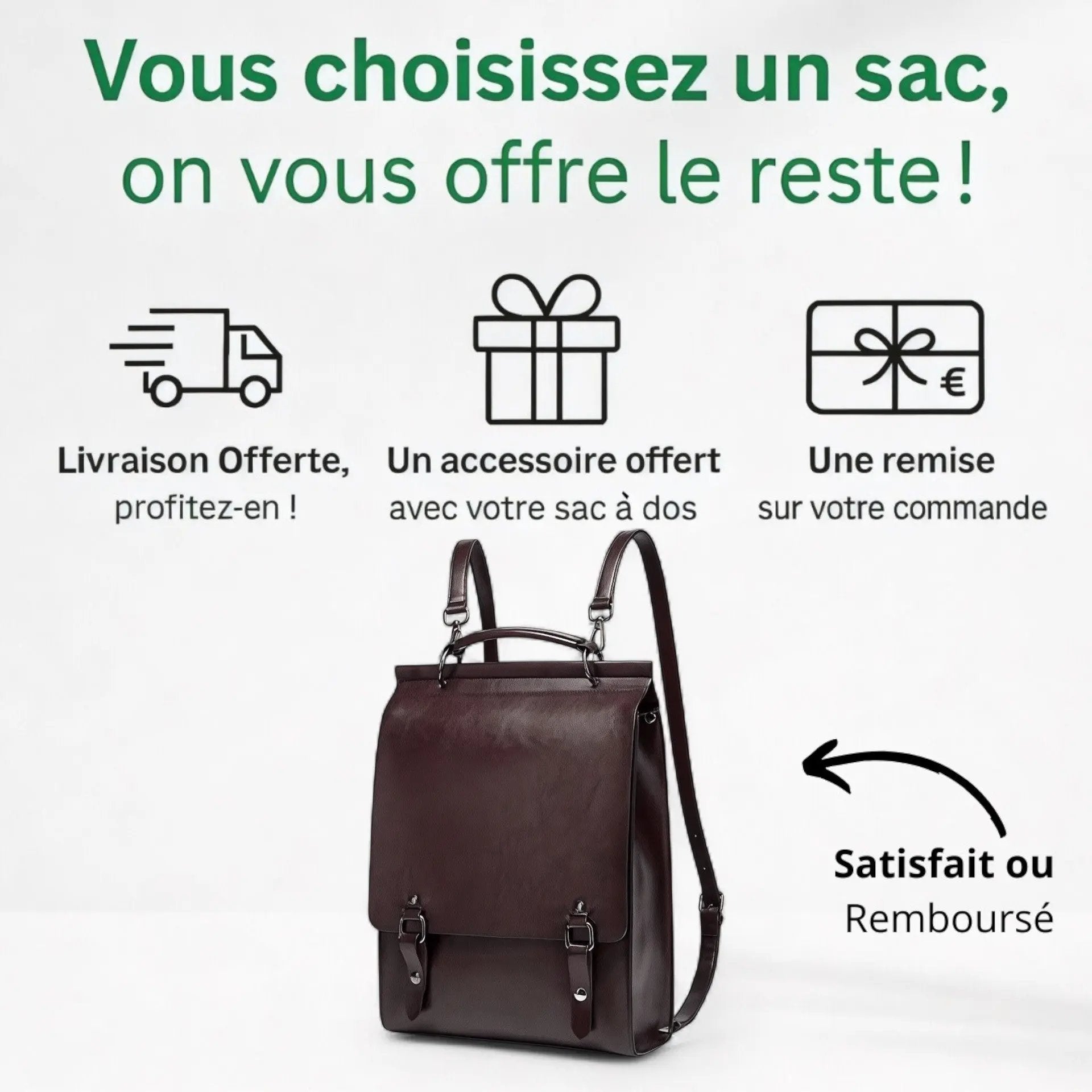 Sac à dos femme en cuir de 10 litres élégant et tendance – Havresacs - HavreS