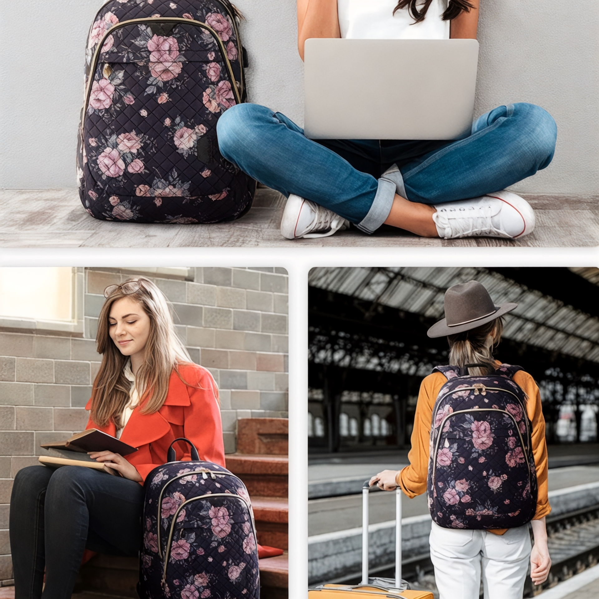 Sac à dos anti-vol avec USB 25L pour femme – SecureTravelPro – Havresacs