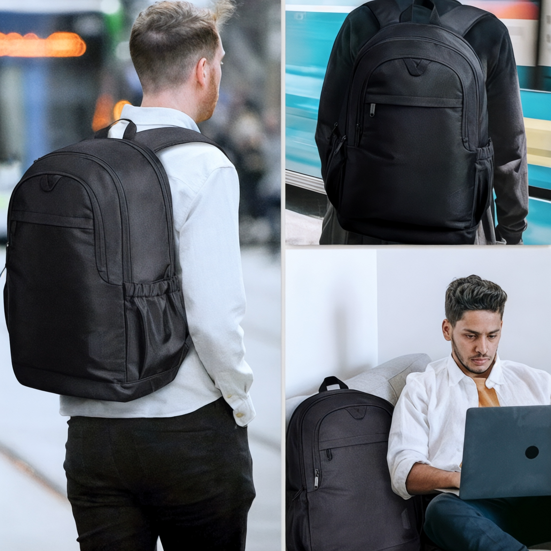 Sac à dos anti-vol avec USB 25L pour femme – SecureTravelPro – Havresacs