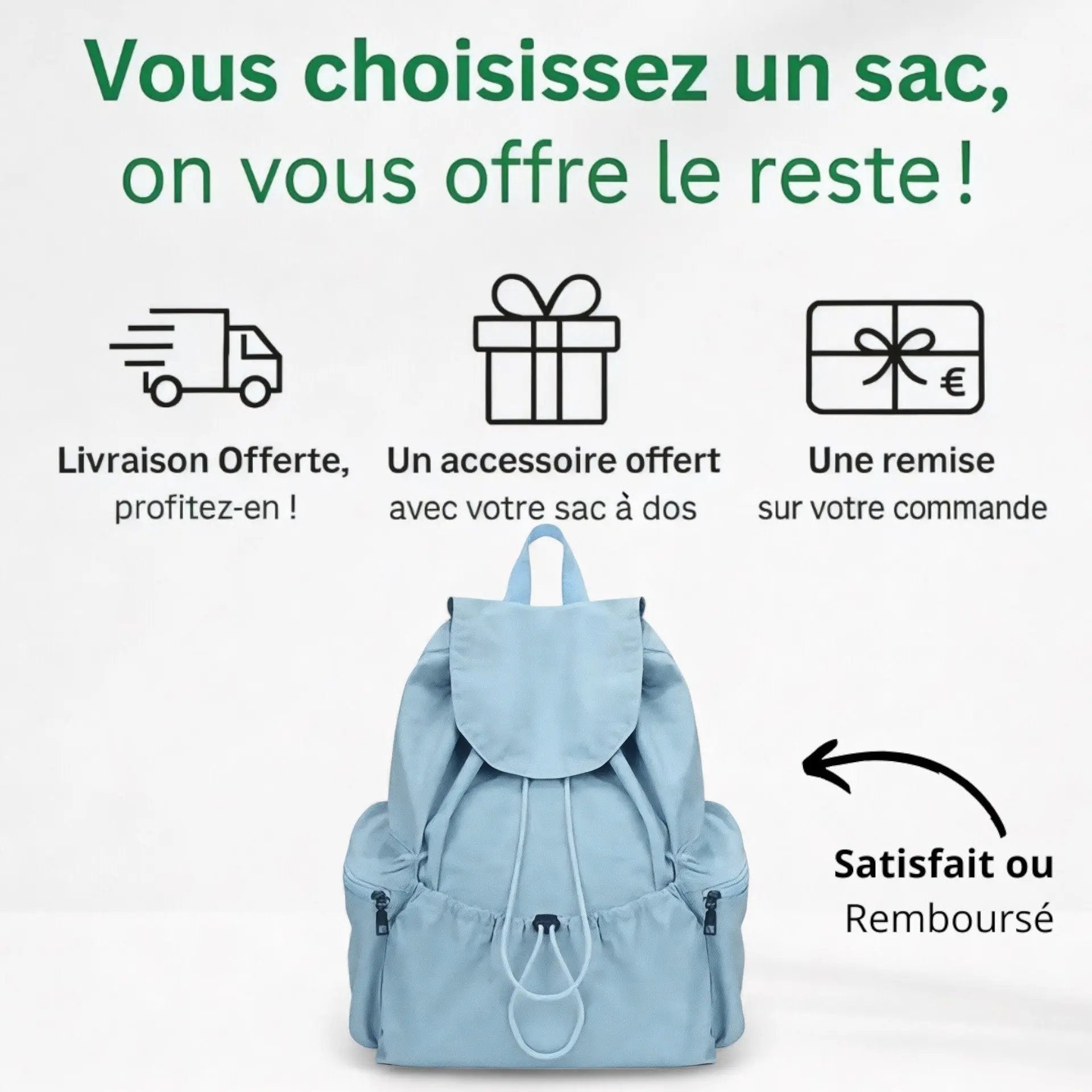 Sac à dos femme élégant en nylon de 23 litres – Havresacs - HavreS