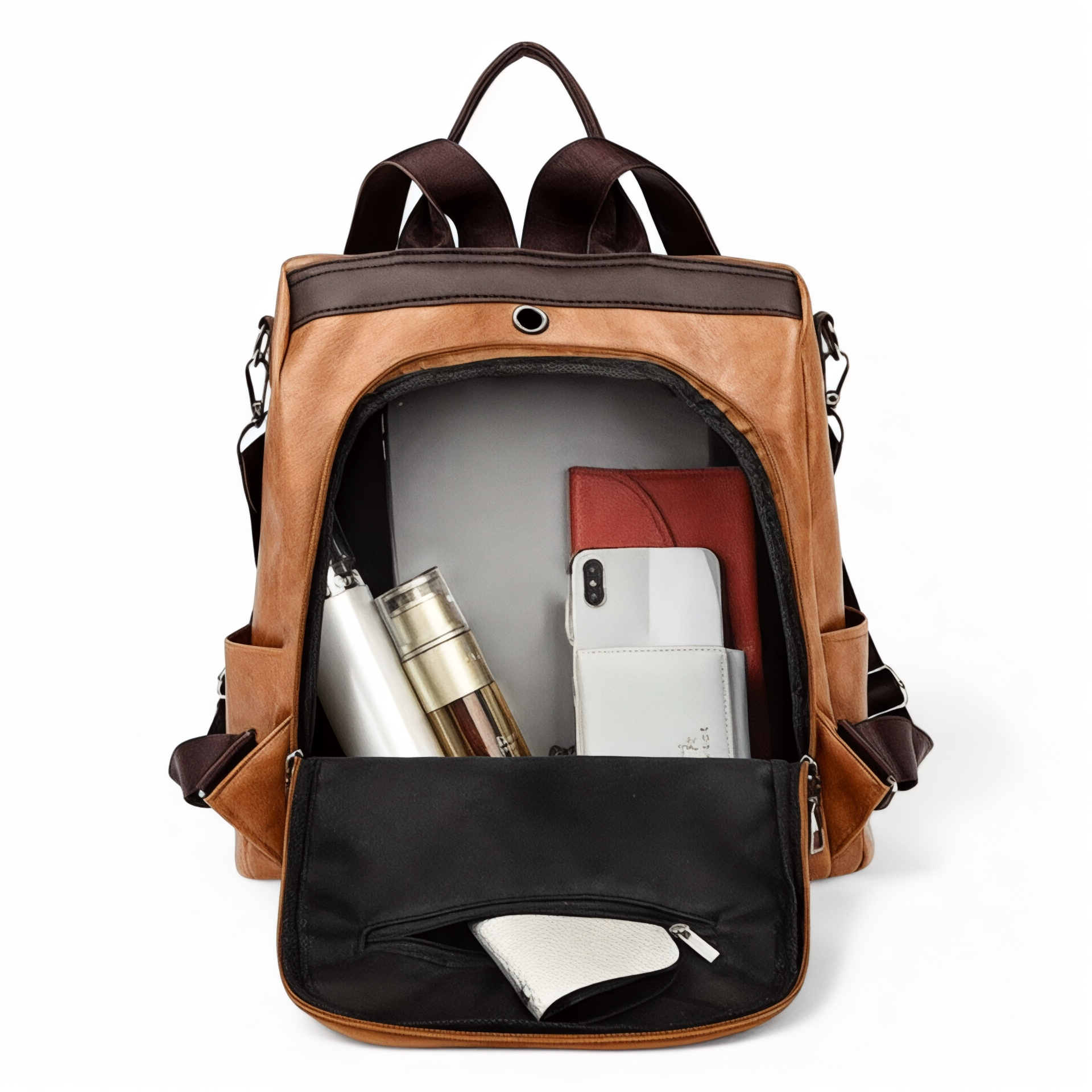 Sac à Dos Femme 2 en 1 PU 15L – DuoChic – Havresacs