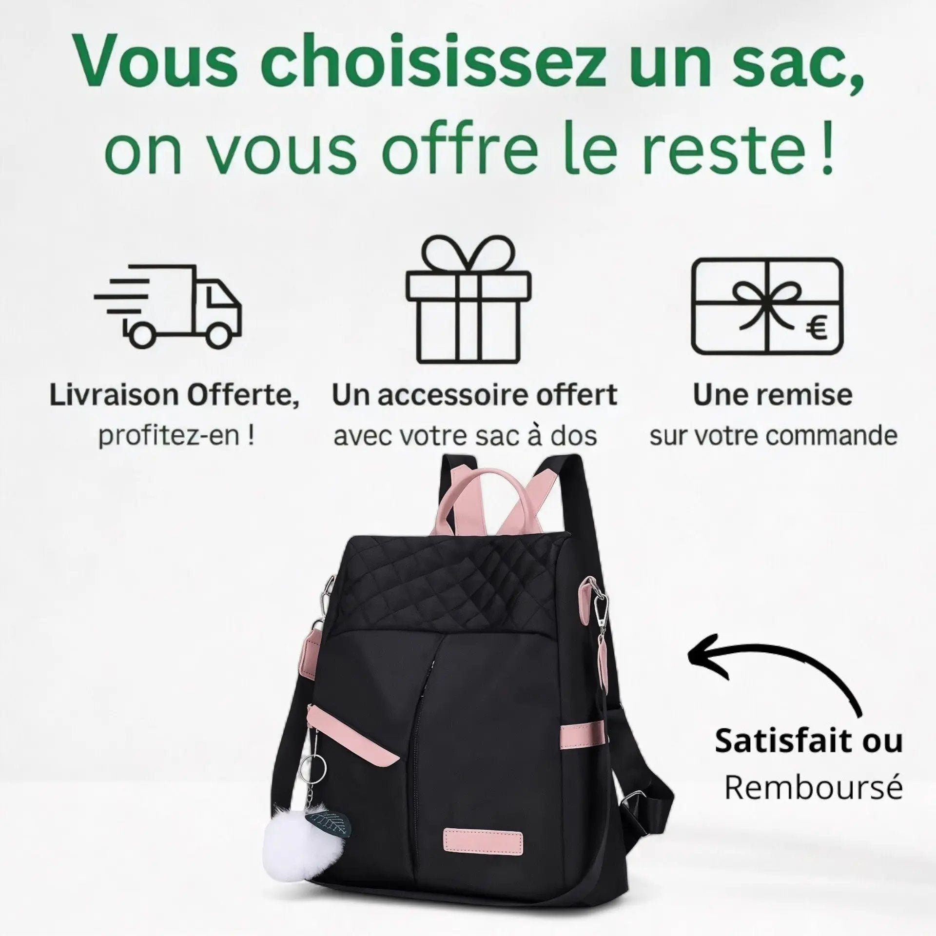 Sac à main sac à dos 2 en 1 léger et élégant de 15 litres – Havresacs - HavreS