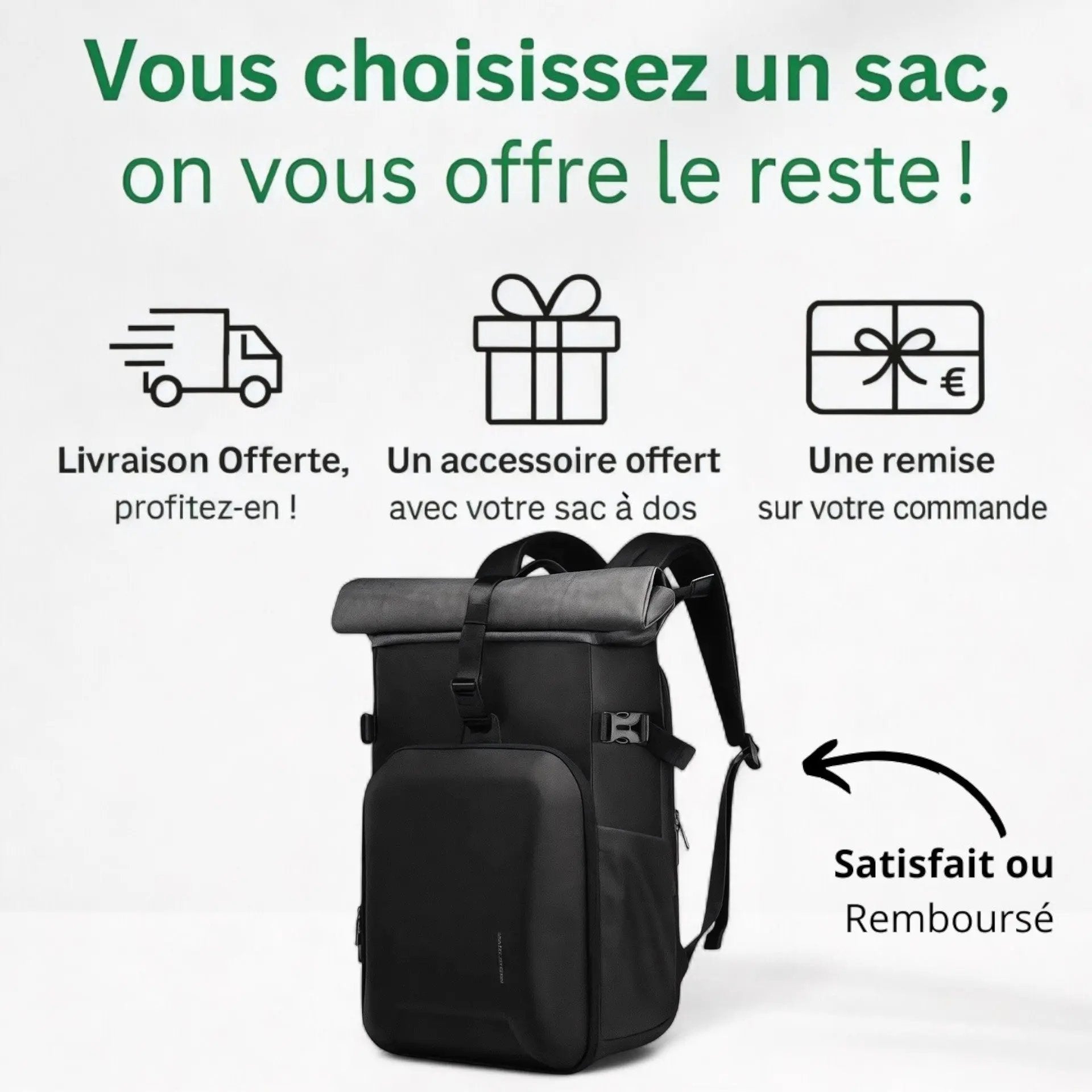 Sac à dos antivol étanche de 20-30L, poche pc 15 pouces - Havresacs HavreSacs