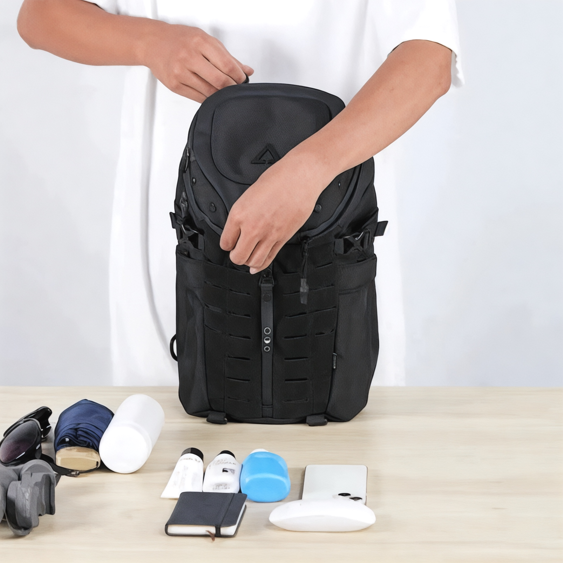 Sac à dos bandoulière homme de 14L, étanche antivol USB - Havresacs