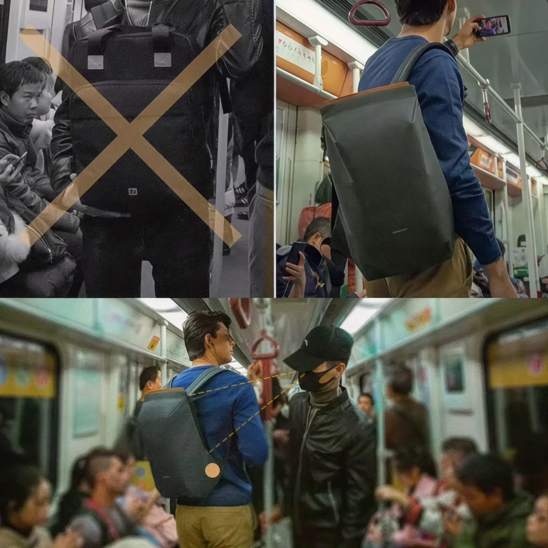 Sac à dos antivol sécurisé, étanche, poche pc 15 pouces - Havresacs - HavreS