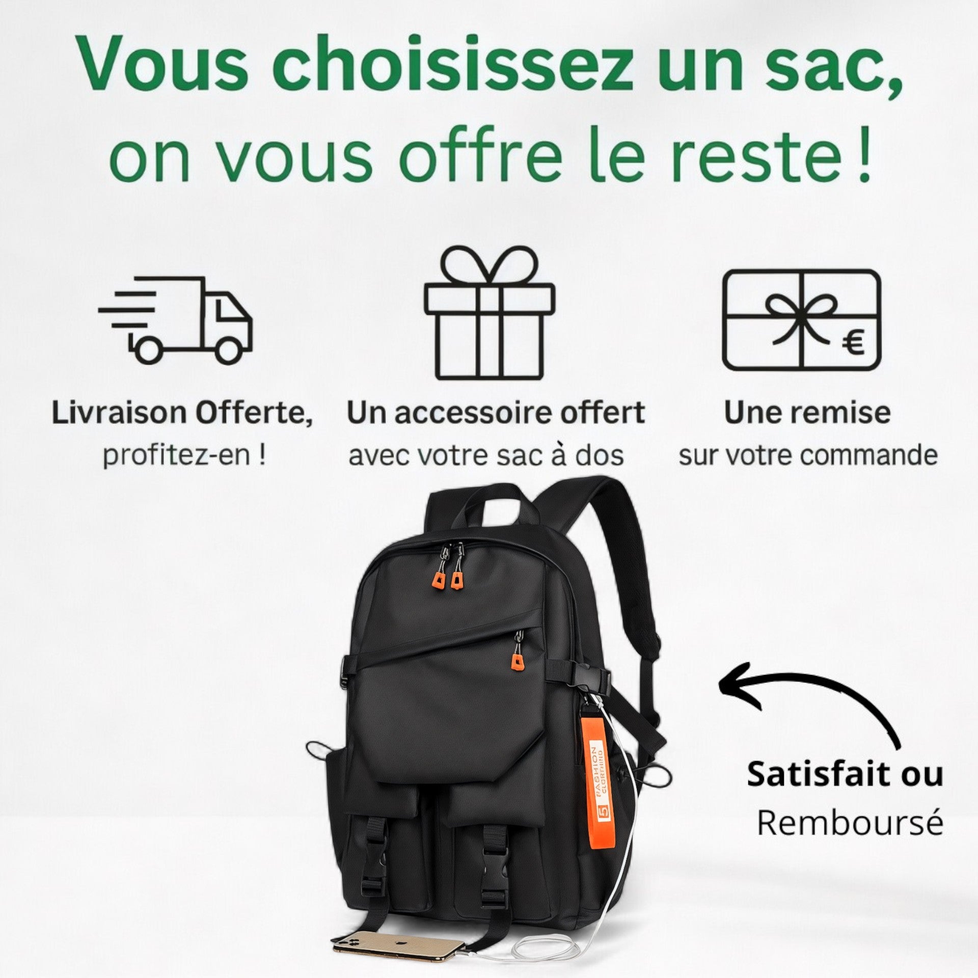 Sac à dos urbain élégant et tendance – Urban Ribbon - Havresacs
