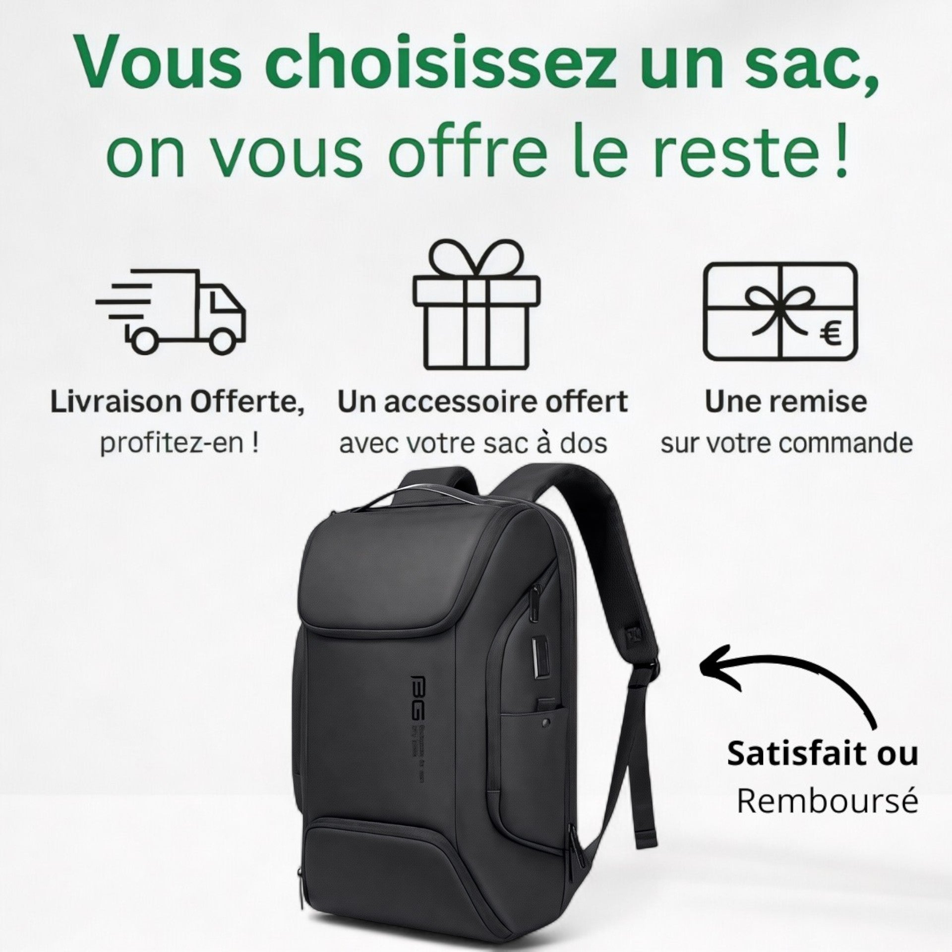 Sac à dos fashion extensible urbain – Urban Pulse – Havresacs