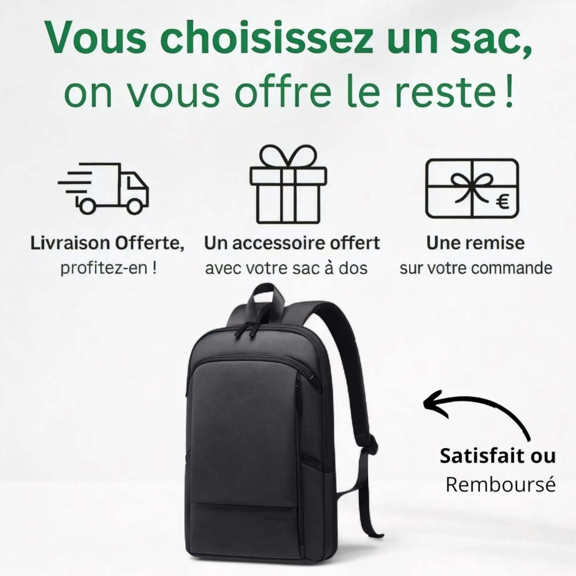 Sac à dos extensible de 10l à 20l, étanche et cabine avion -Havresacs - HavreS