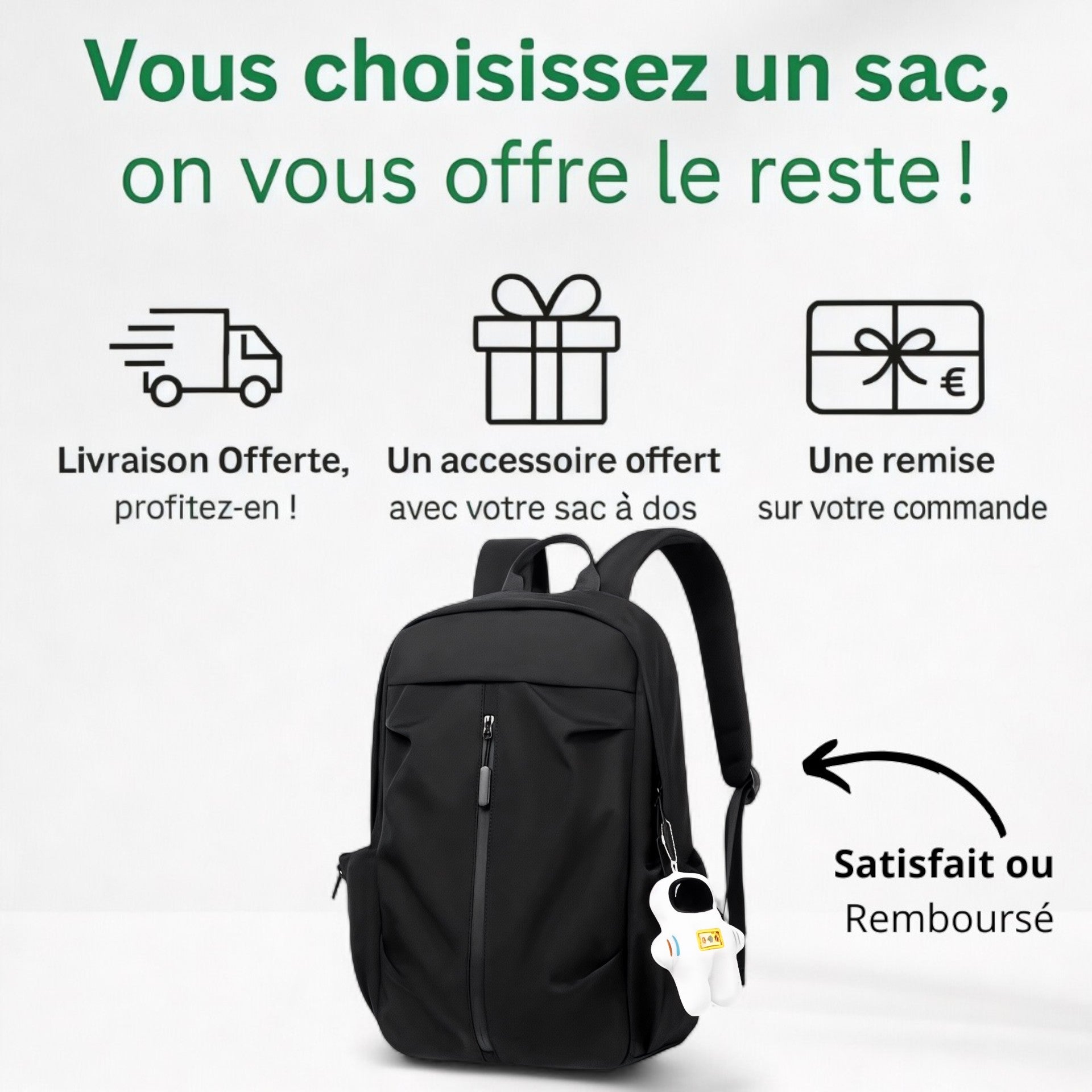 Sac à dos urbain imperméable et léger – Urban Vision – Havresacs
