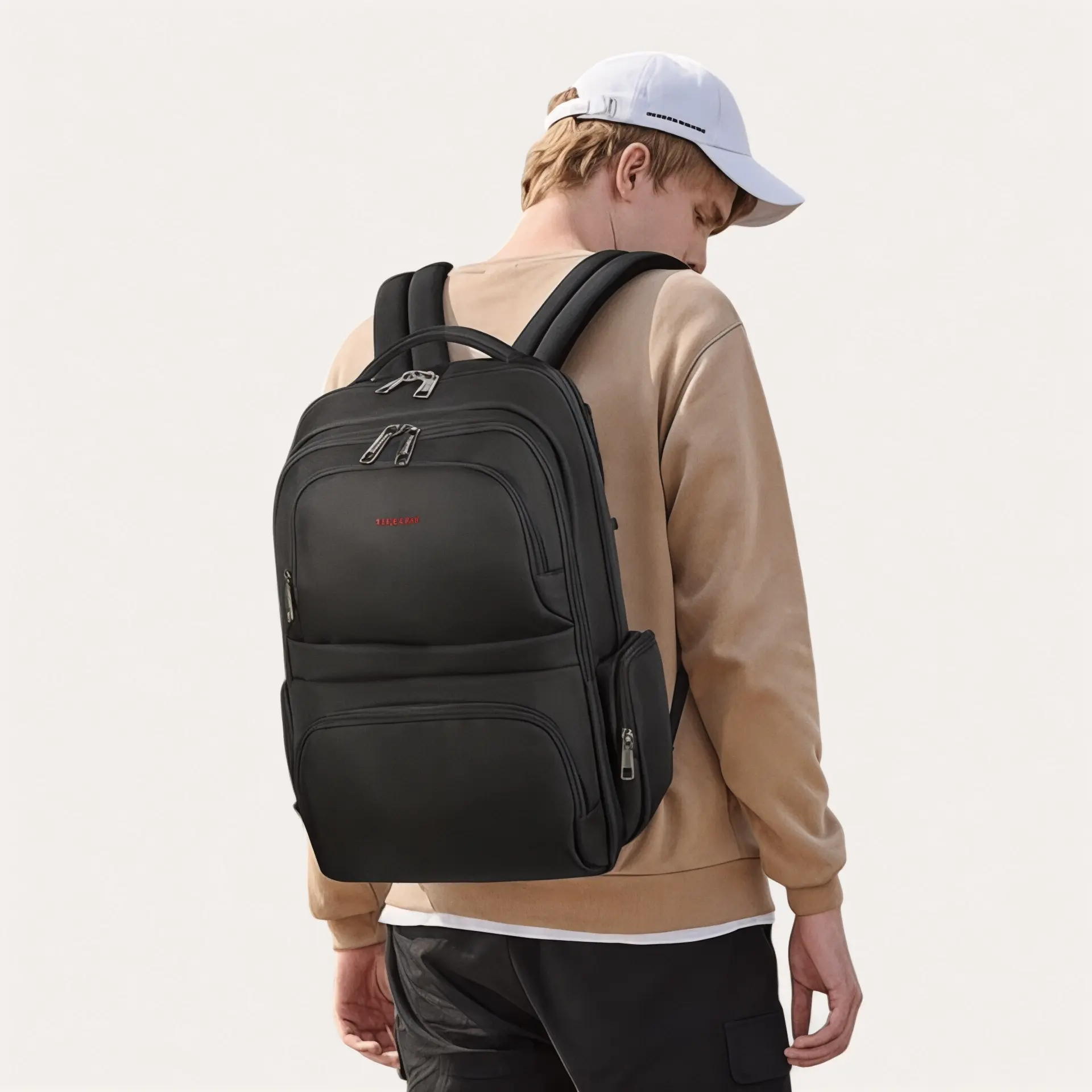 Sac à dos noir pour avion PC 15 pouces, voyage cabine – Havresacs - HavreS