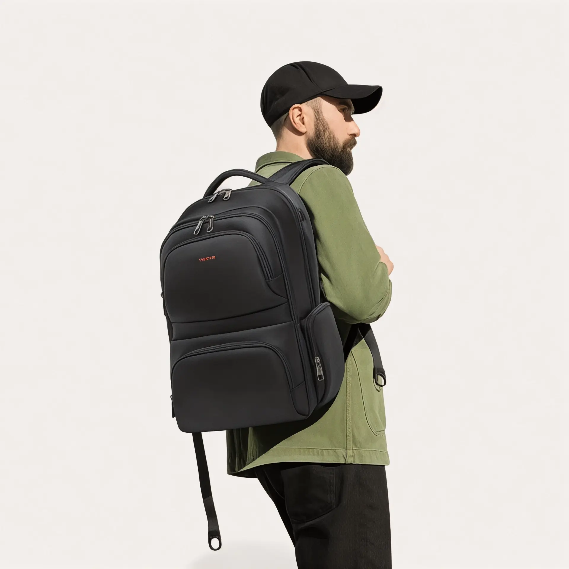 Sac à dos noir pour avion PC 15 pouces, voyage cabine – Havresacs - HavreS