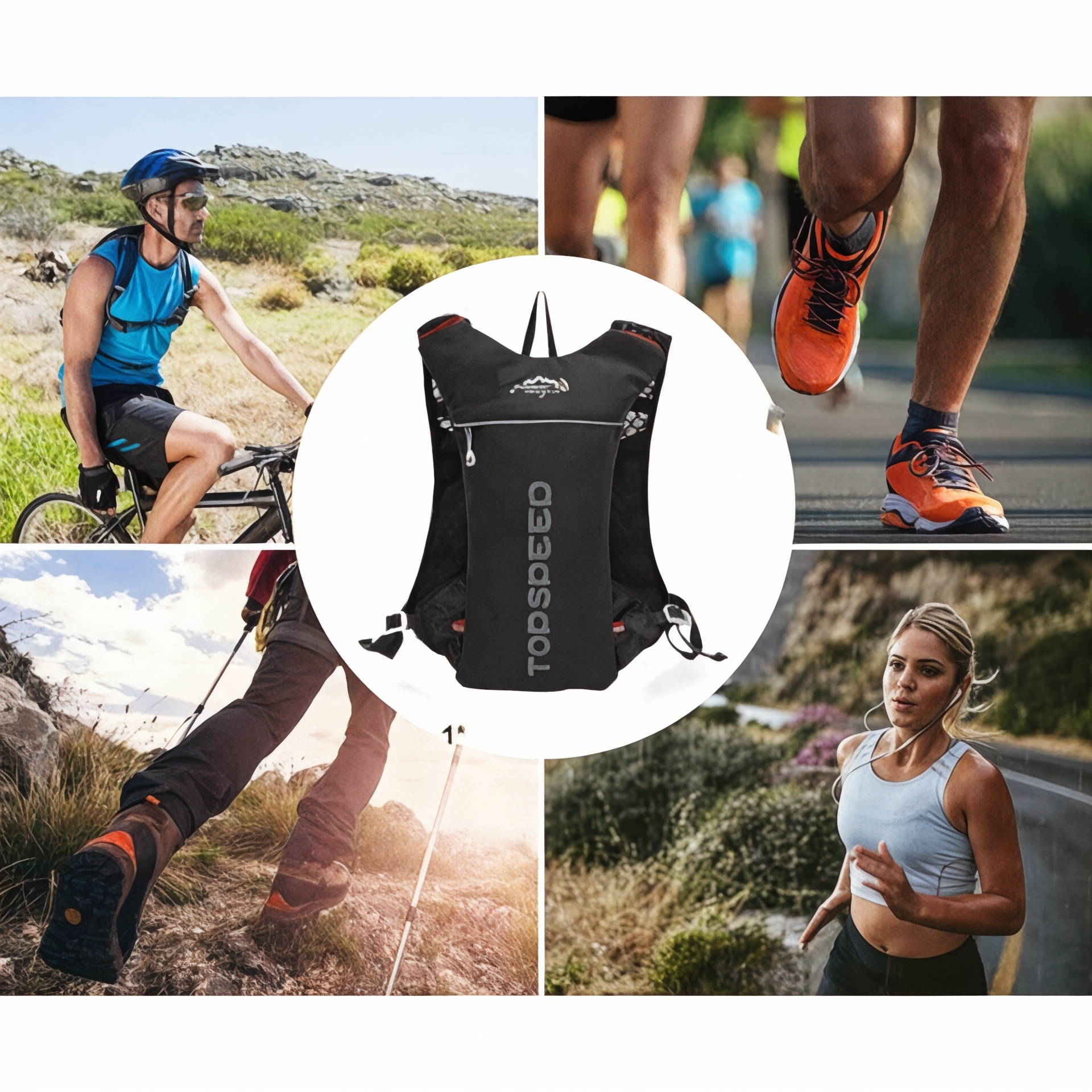 Sac d'hydratation trail running 5L – AquaLite – Havresacs