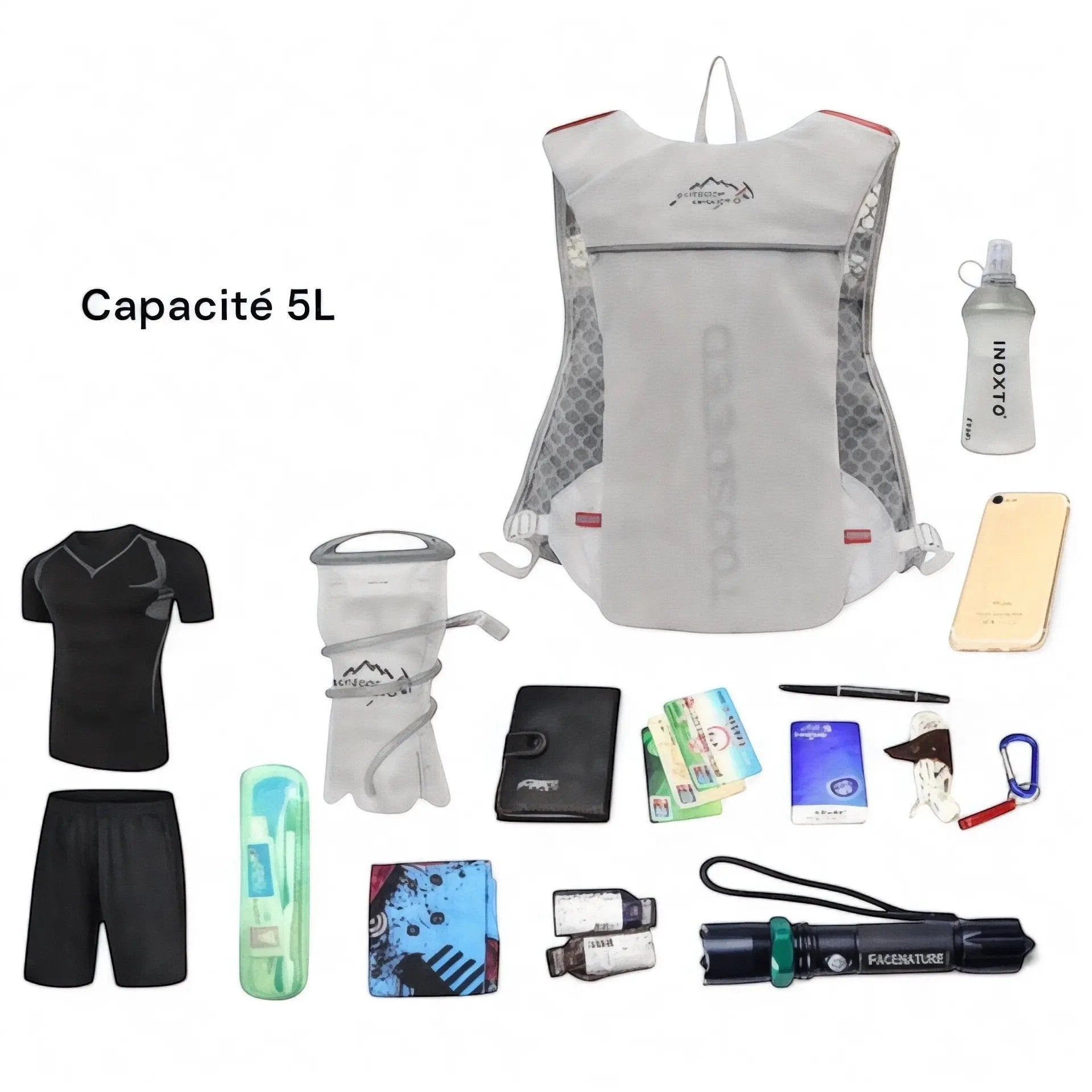 Sac d'hydratation 5L pour trail running et sport - Havresacs - HavreS