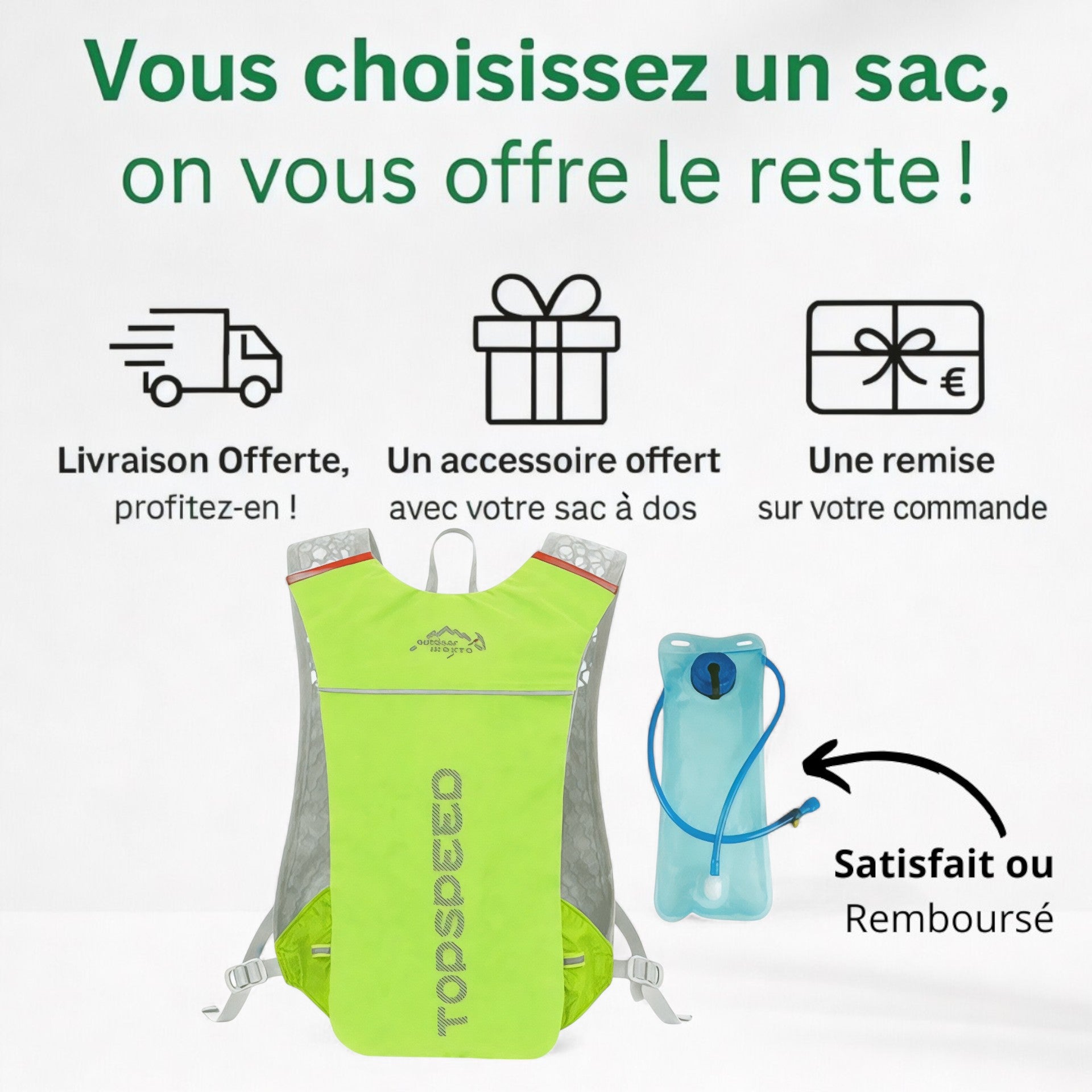 Sac d'hydratation trail running 5L – AquaLite – Havresacs