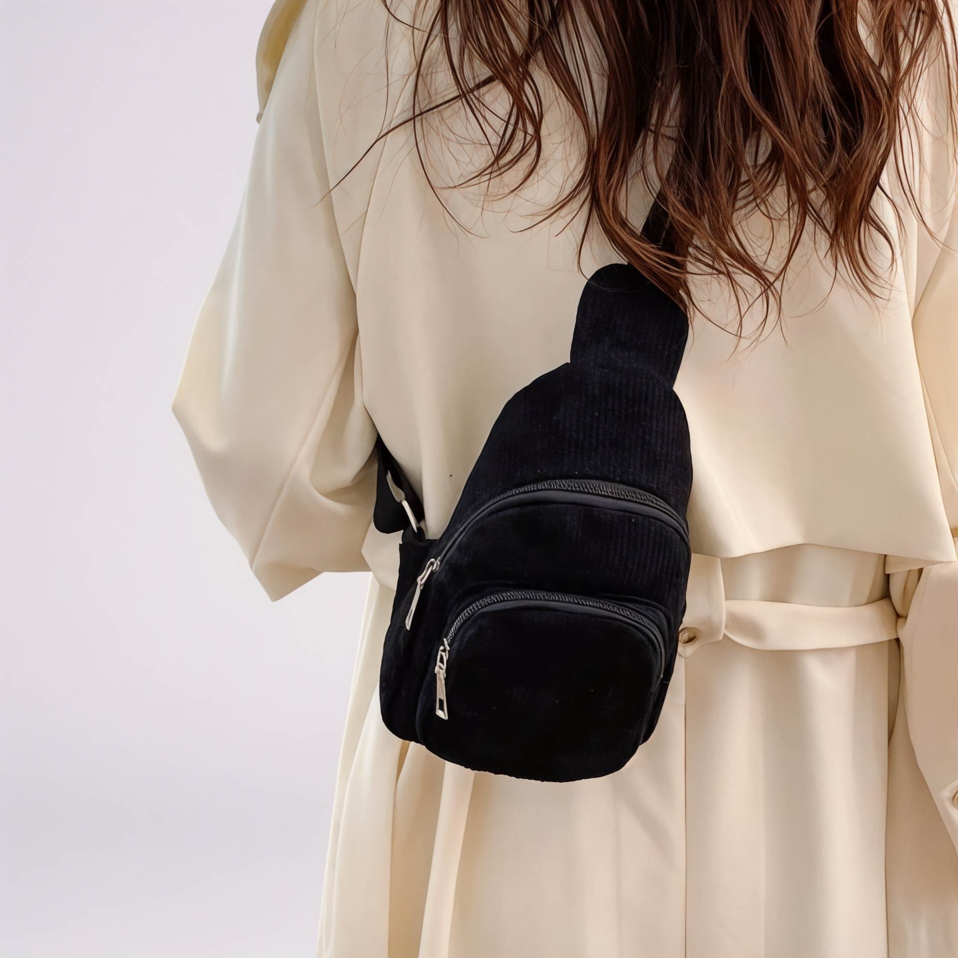 Sac bandoulière velours femme léger – CosyCord – Havresacs