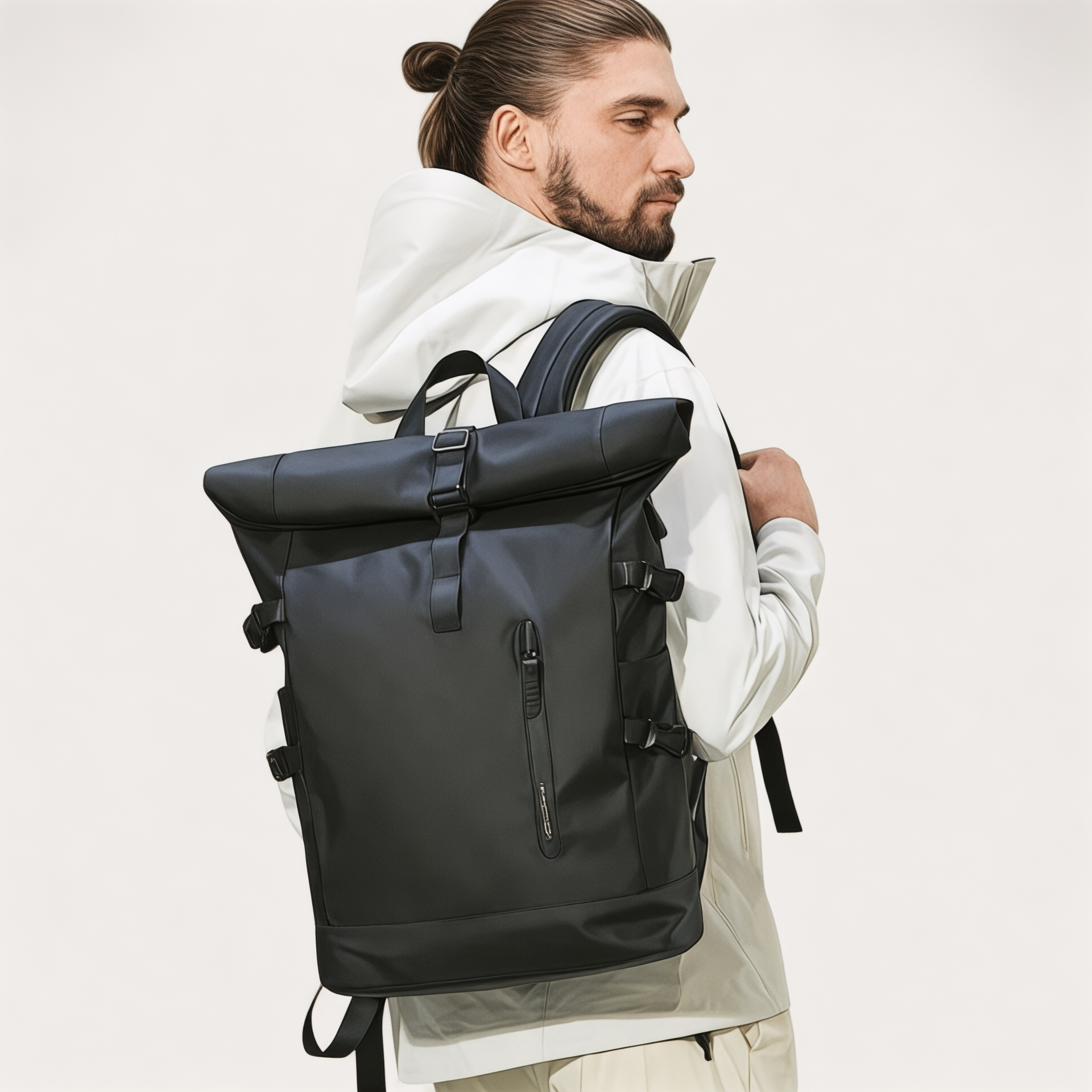 Sac à dos Roll Top waterproof avec USB – Urban Flex – Havresacs
