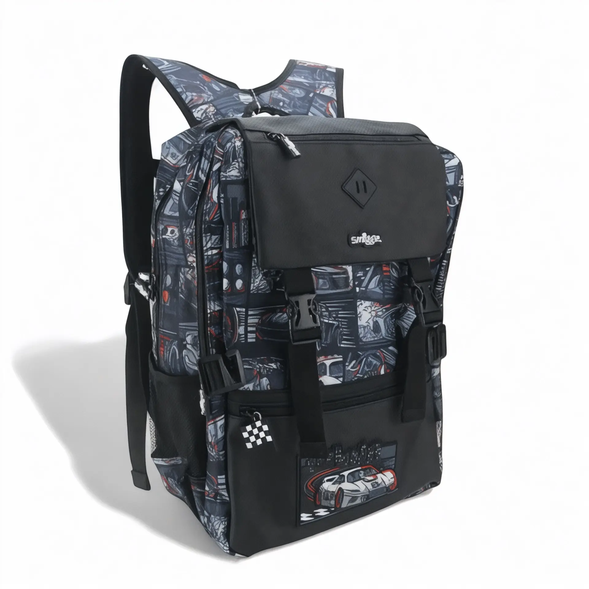 Cartable CP/Ecole Primaire Garçon - Voiture Course | Havresacs HavreSacs