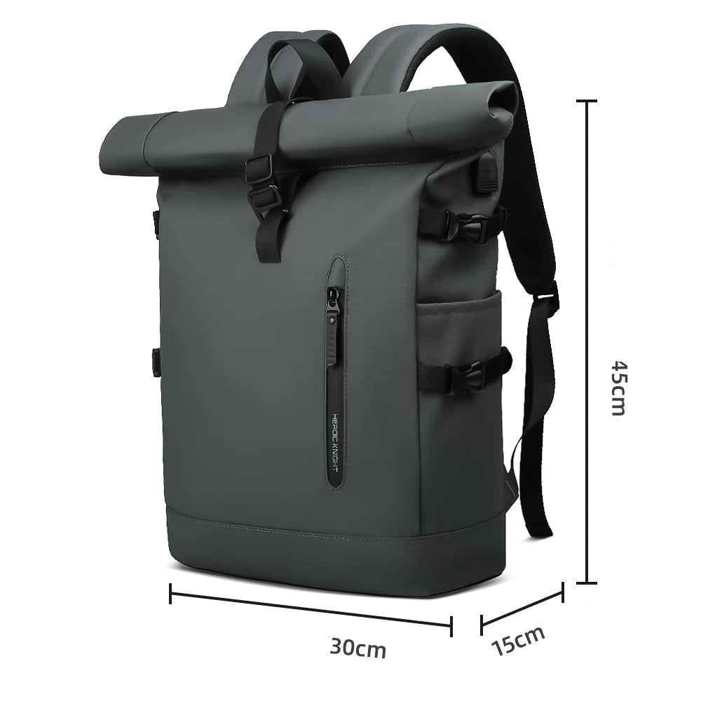 Sac à dos Roll Top waterproof avec USB – Urban Flex – Havresacs