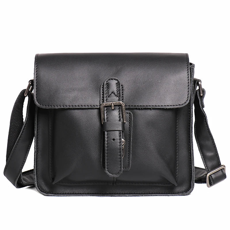 Sac Bandoulière Cuir Véritable Vintage Homme 7L – Chic | Havresacs