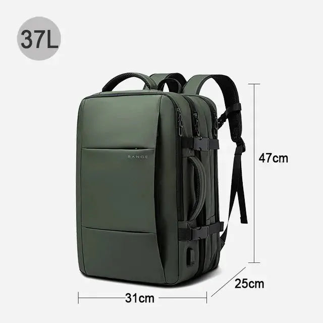 Sac à dos voyage extensible 22L→37L | USB, étanche, 17,3" Havresacs HavreSacs