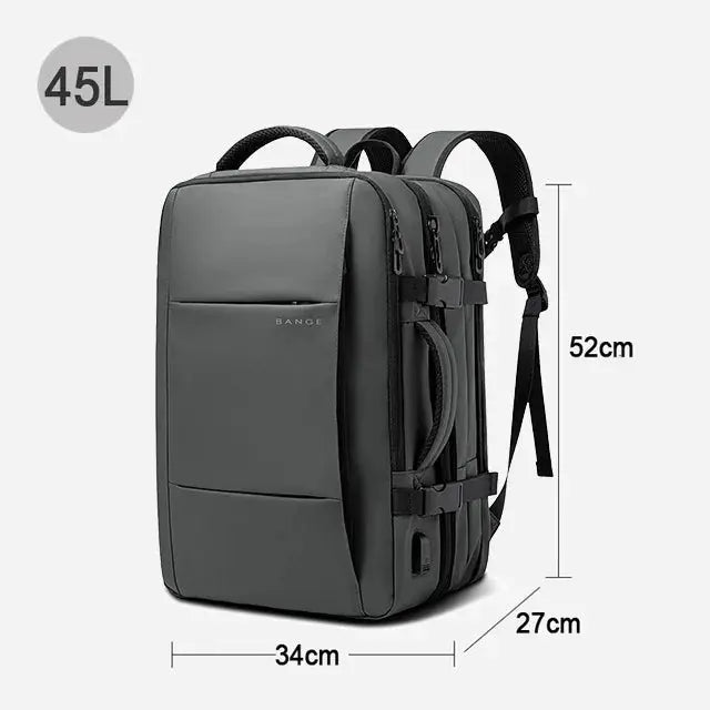 Sac à dos voyage extensible 22L→37L | USB, étanche, 17,3" Havresacs HavreSacs