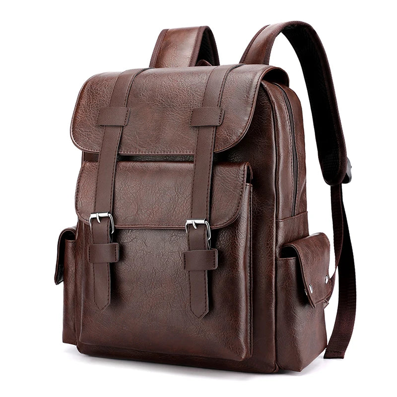 Sac à dos homme tendance en simili cuir 20L – CasualPro – Havresacs