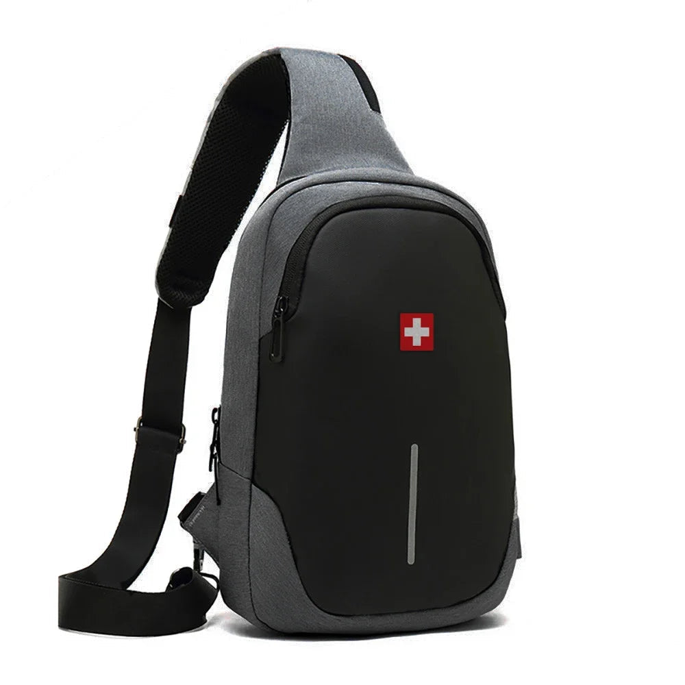 Sac bandoulière antivol waterproof – Swiss Secure – Havresacs