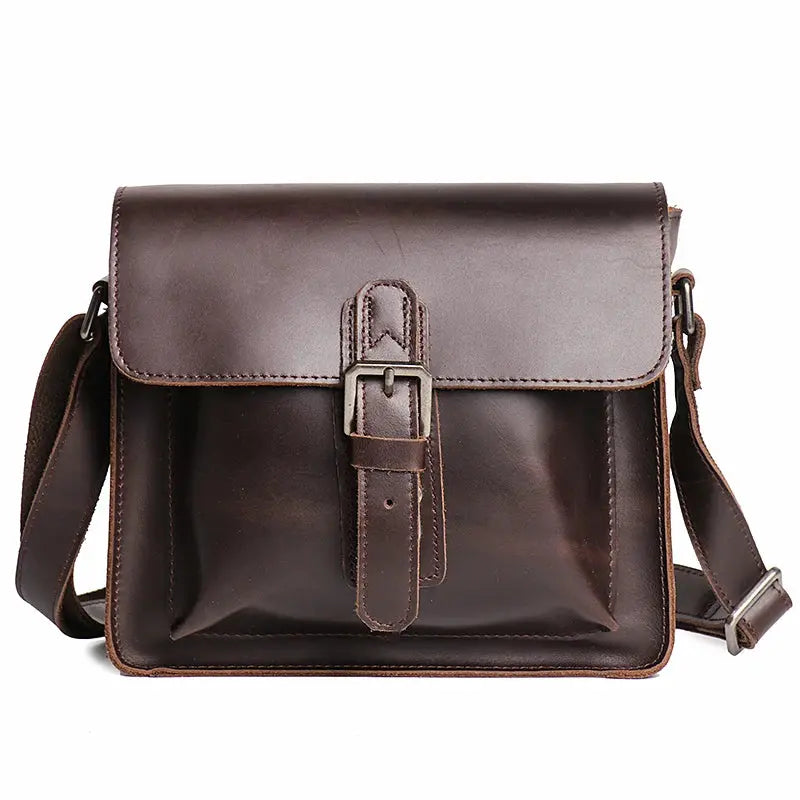Sac Bandoulière Cuir Véritable Vintage Homme 7L – Chic | Havresacs HavreSacs