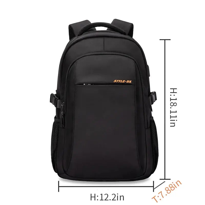Sac à dos imperméable noir de 30L, idéal voyage et avion - Havresacs - HavreS