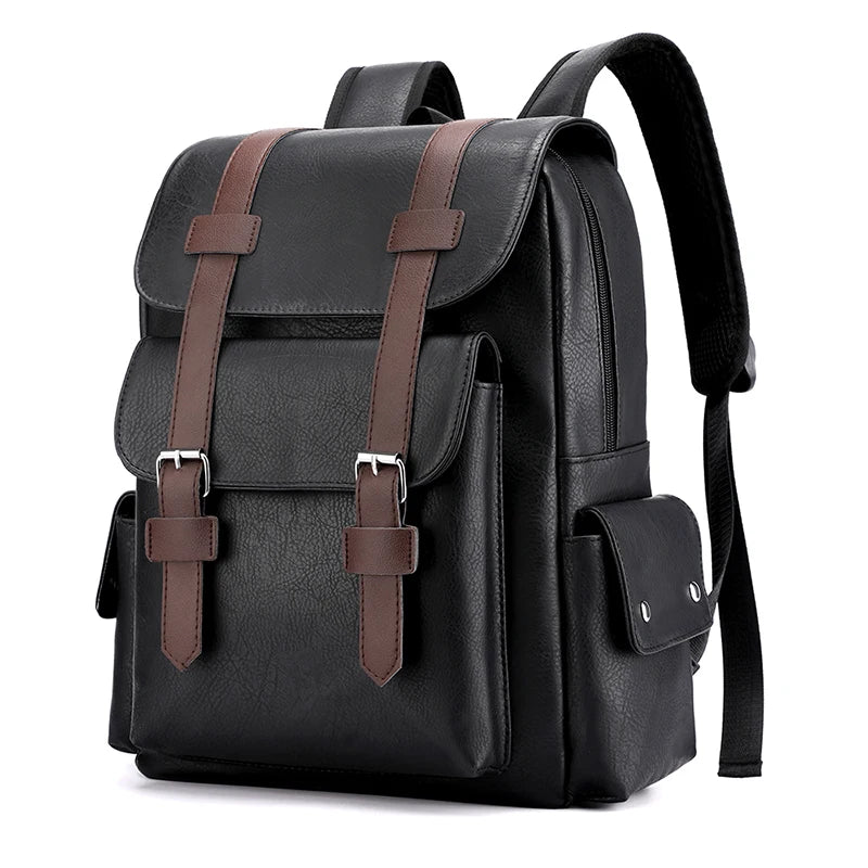 Sac à dos homme tendance en simili cuir 20L – CasualPro – Havresacs
