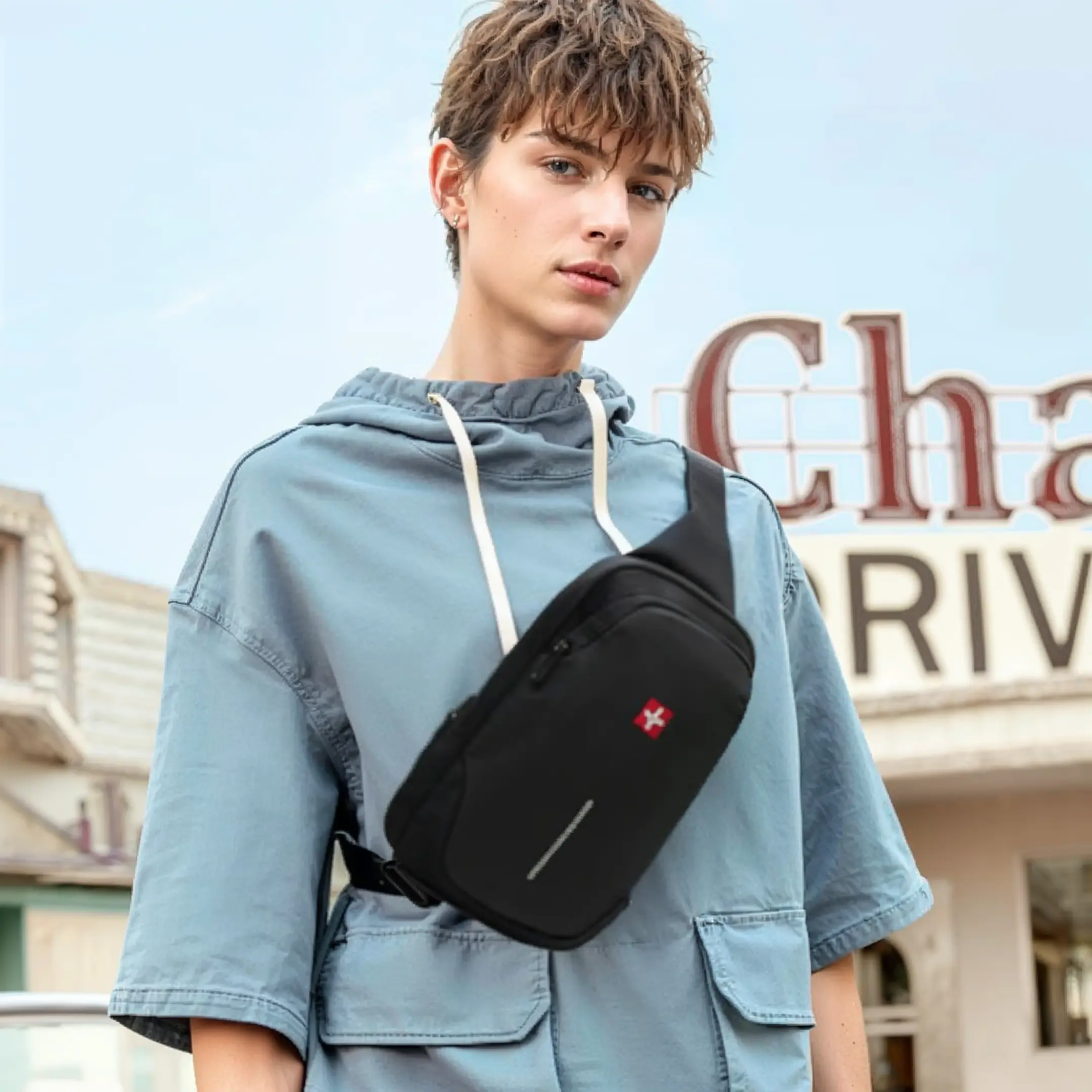 Sac bandoulière homme imperméable de 6 litres, antivol – Havresacs - HavreS