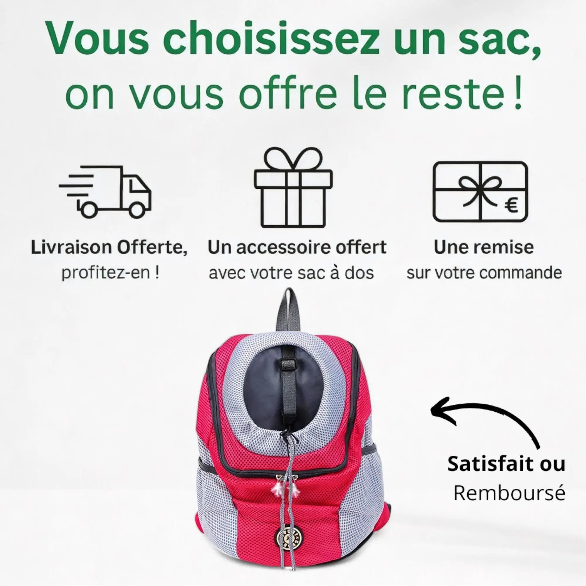 Sac à dos pour transport chien de 10kg - Havresacs - HavreS