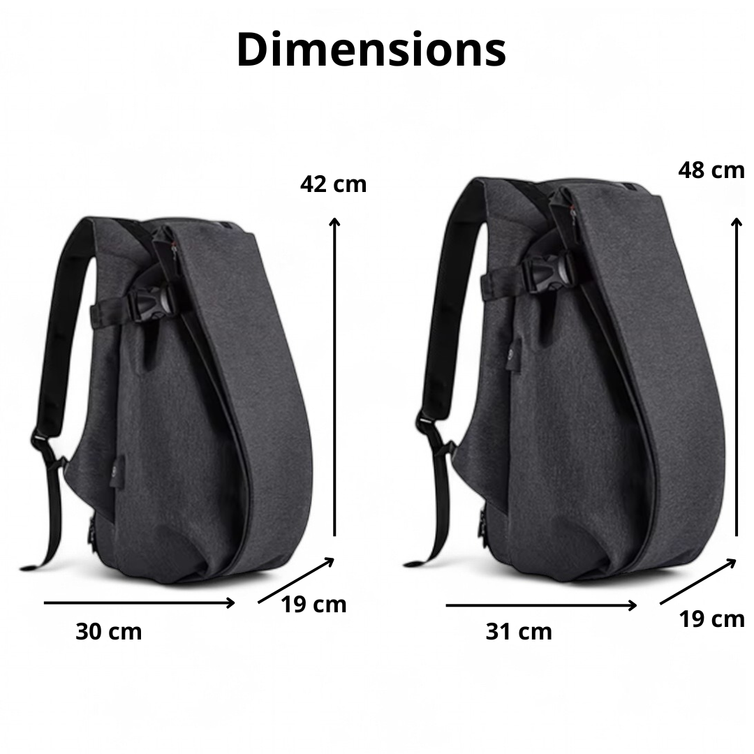 Sac à dos étanche antivol connecté – TechNomad+ – Havresacs