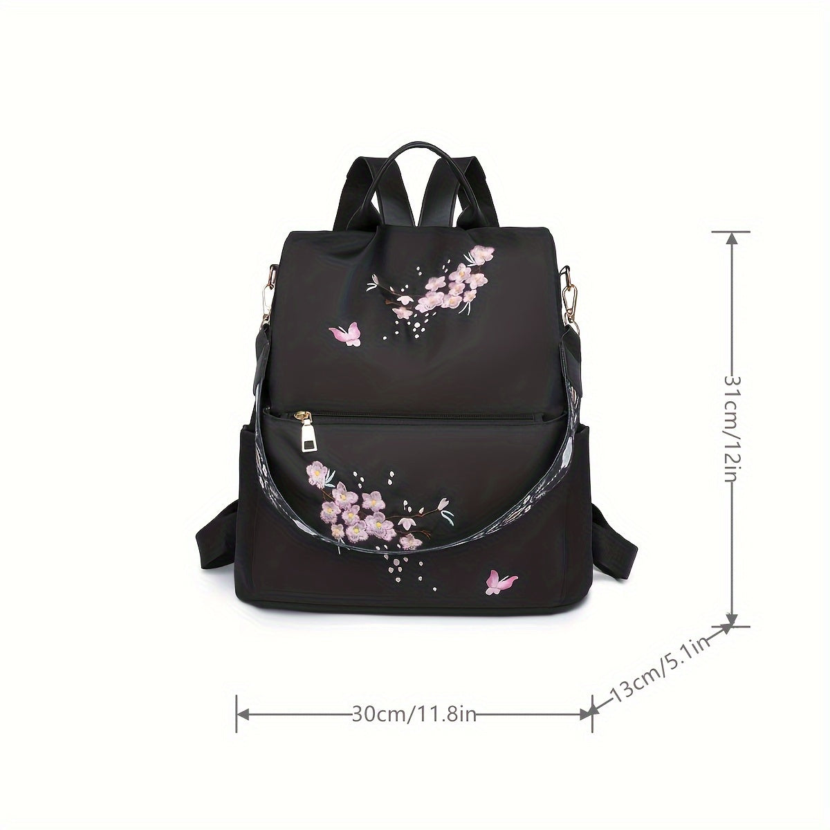 Sac à Dos Femme Floral 2 en 1, 15L – FloralChic – Havresacs