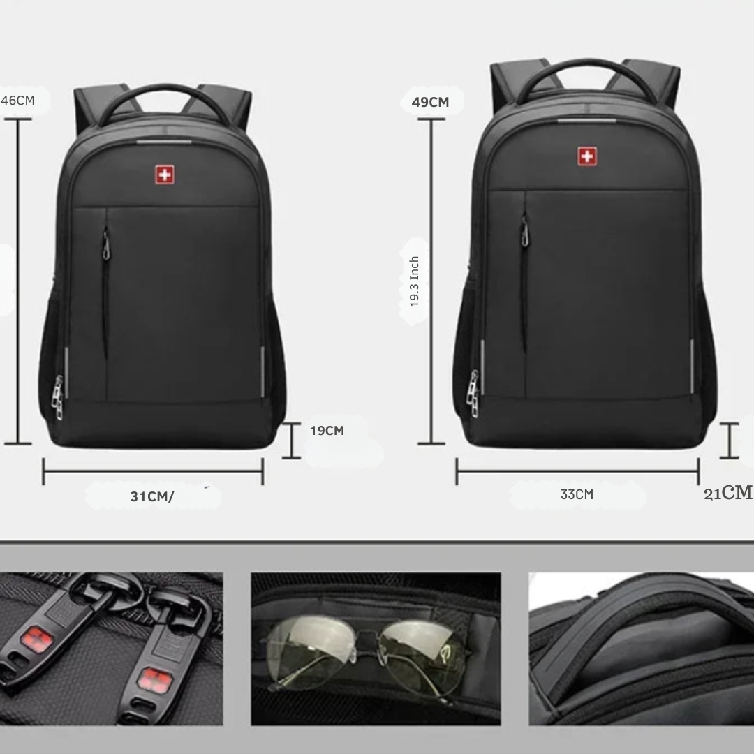 Sac à dos pc 17 pouces waterproof – Swiss Executive – Havresacs