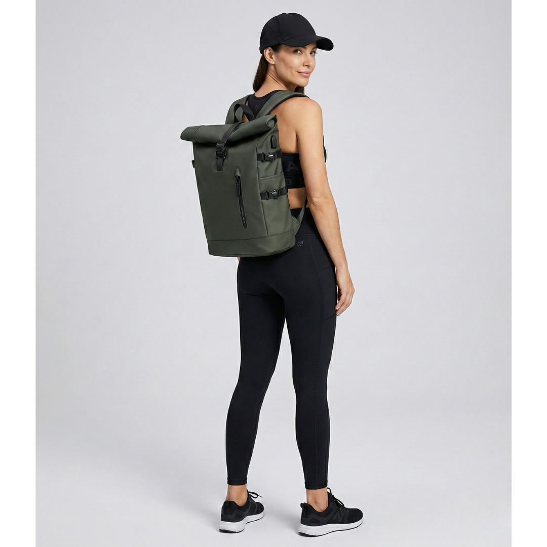 Sac à dos Roll Top Étanche 20L - PC 15.6" voyage & travail - HavreS