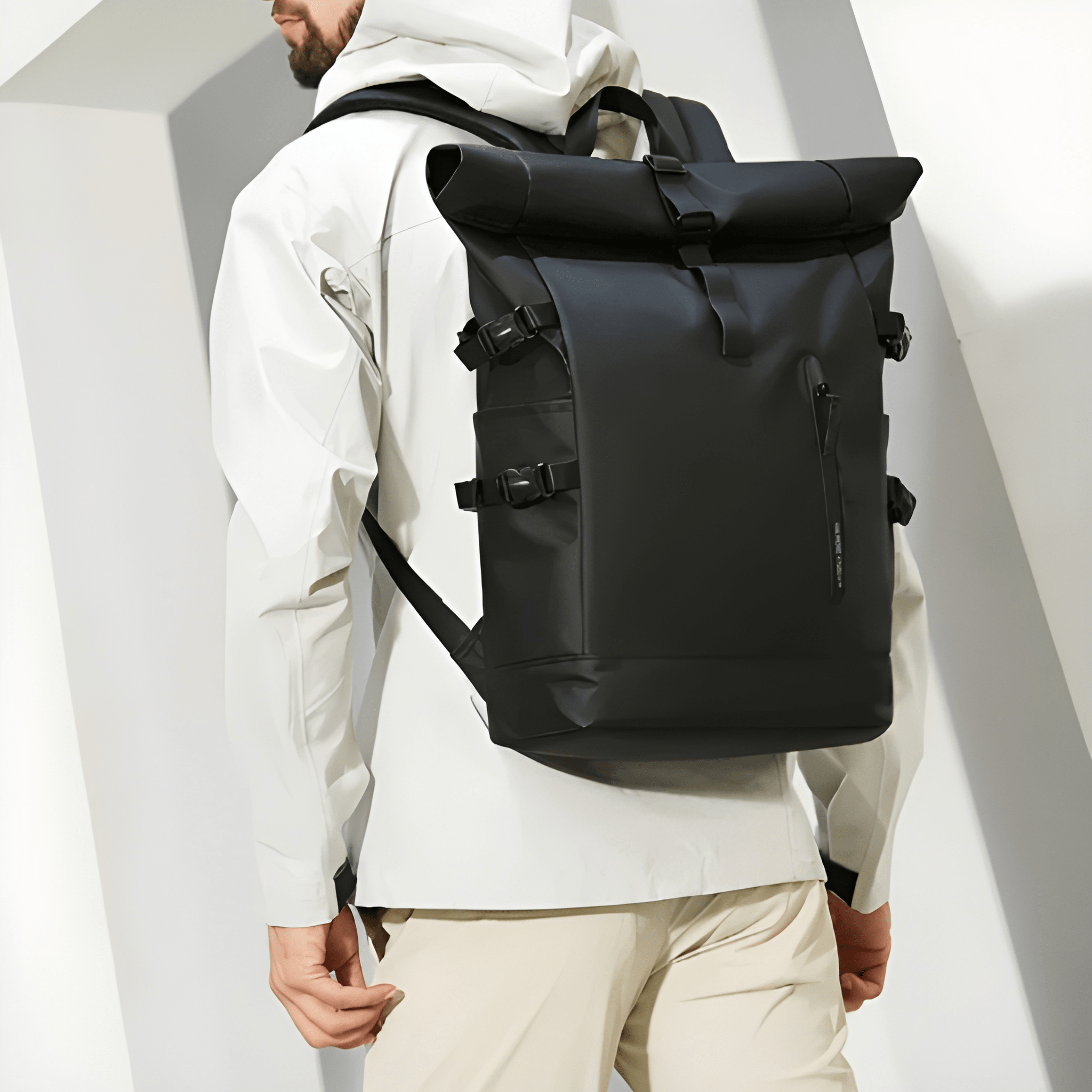Sac à dos Roll Top étanche & urbain de 20L - compatible PC 15,6"
