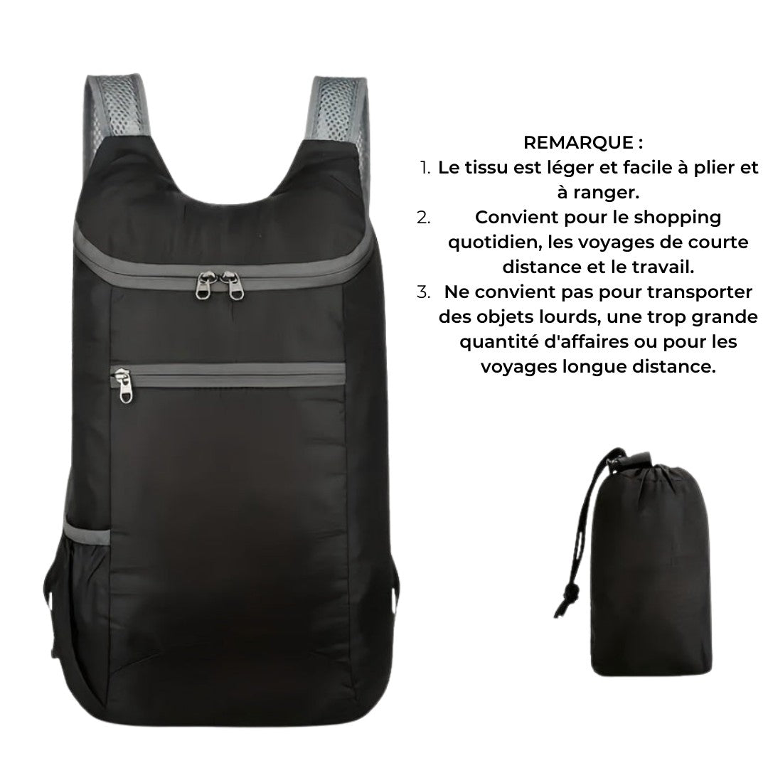 Sac à dos pliable 15L – FoldLite – Havresacs