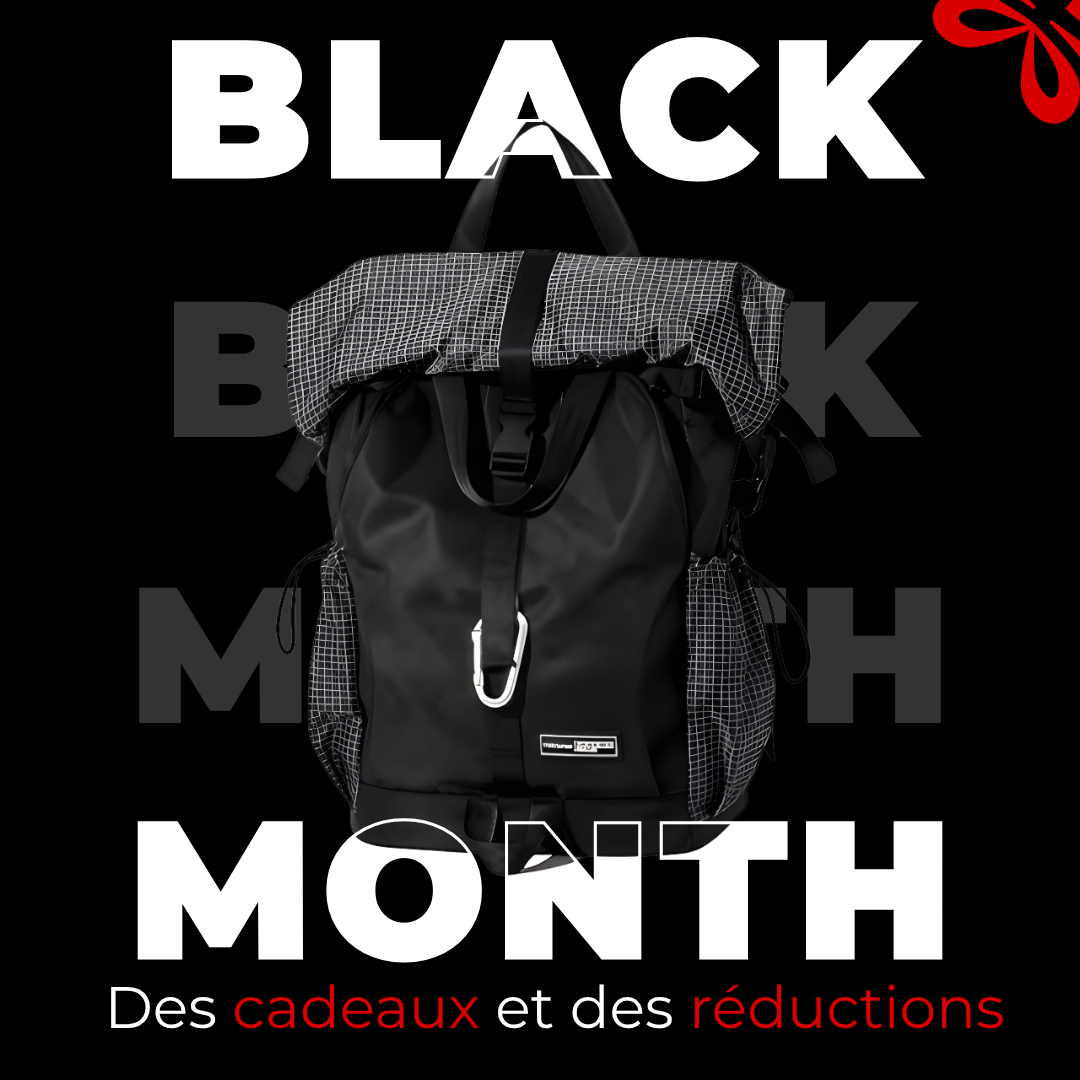Sac à dos extensible noir de 20 litres étanche et léger – Havresacs - HavreS