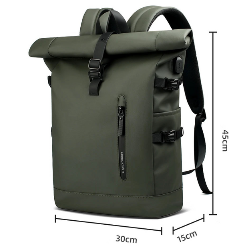 Sac à dos Roll Top étanche & urbain de 20L - compatible PC 15,6"