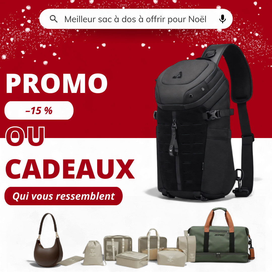 Sac à dos bandoulière homme de 14L, étanche antivol USB - Havresacs