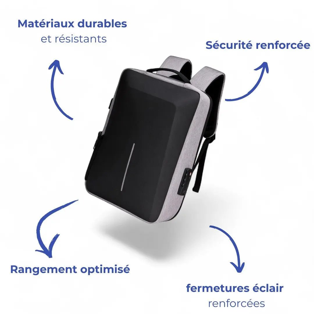 Sac à dos sécurisé anti pickpocket idéal en bagage cabine – Havresacs - HavreS
